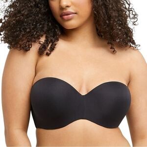 Maidenform Black Strapless Convertable Padded Bra